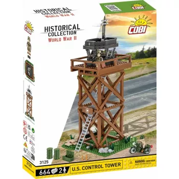 Konstrukcinis rinkinys Cobi Blocks valdymo bokštas 664 detalės modelis COBI-3125