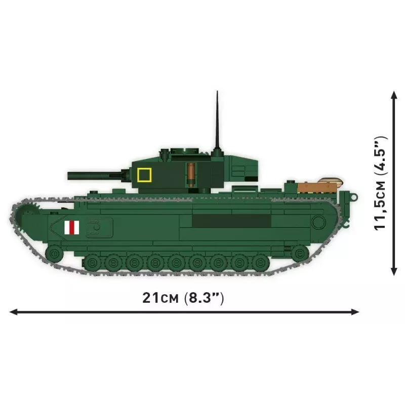 Cobi Blokeliai Mark IV Churchill statybinis rinkinys, 668 dalių (COBI-3128)