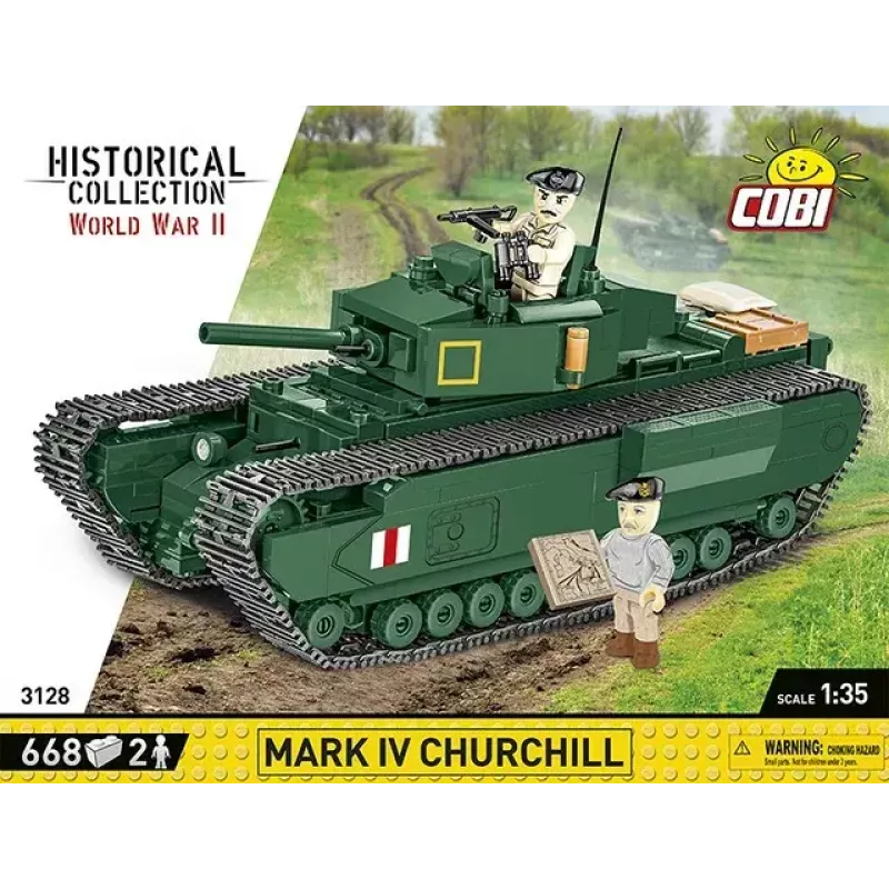 Cobi Blokeliai Mark IV Churchill statybinis rinkinys, 668 dalių (COBI-3128)