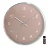 Radijo valdomas laikrodis Hama Fiji Circle Pink Silver, AA baterija