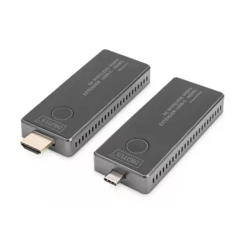 DIGITUS 4K belaidis AV plėtiklio rinkinys 30m USB-C – HDMI