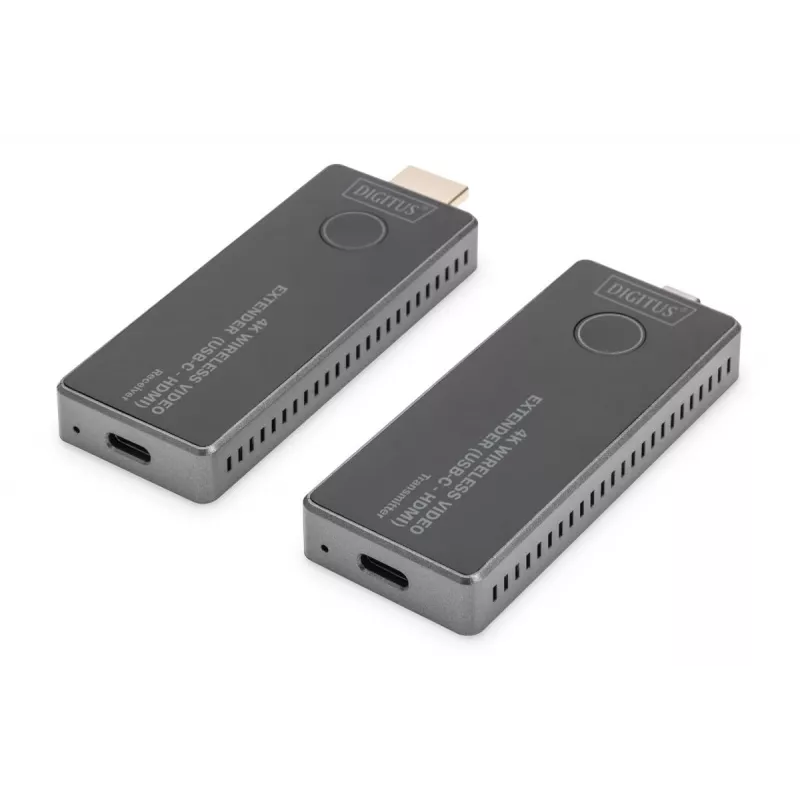 DIGITUS 4K belaidis AV plėtiklio rinkinys 30m USB-C – HDMI