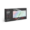Žaidimų klaviatūra Savio Phenix WHITE GAT YELLOW USB Bluetooth QWERTY
