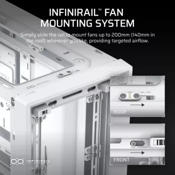 CORSAIR FRAME 4000D White vidutinis bokštas