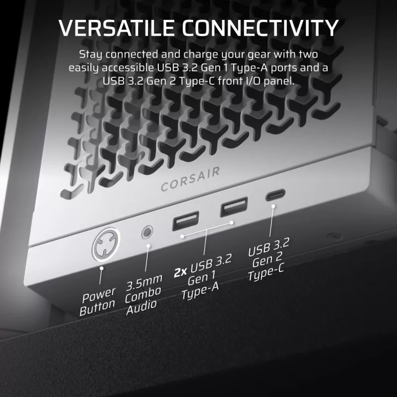 CORSAIR FRAME 4000D White vidutinis bokštas