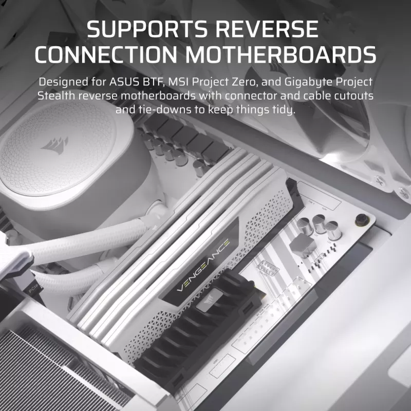CORSAIR FRAME 4000D White vidutinis bokštas