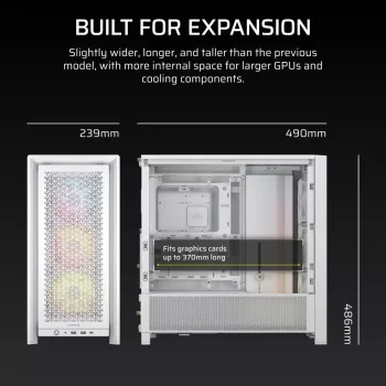 CORSAIR FRAME 4000D ARGB White - Midi bokštas