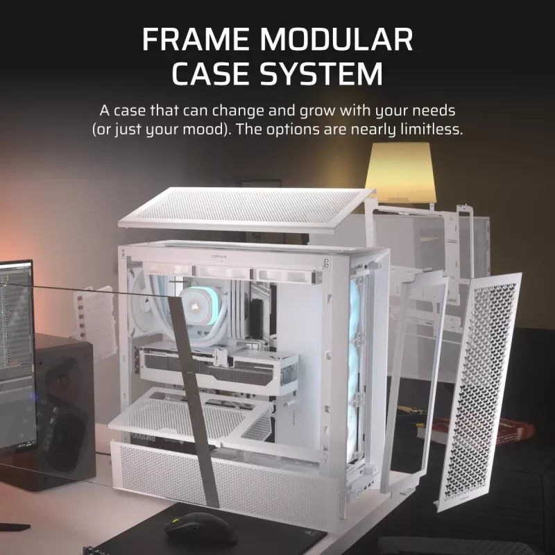 CORSAIR FRAME 4000D ARGB White - Midi bokštas