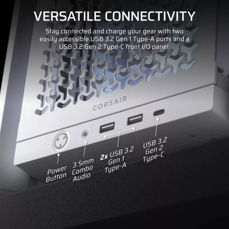 CORSAIR FRAME 4000D ARGB White - Midi bokštas