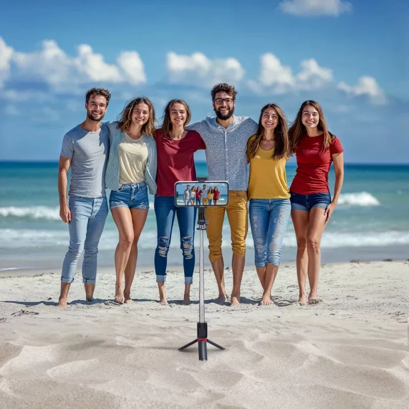 Hama Fancy Stand 70 II selfie lazdelė ir trikojis išmaniesiems telefonams, juoda