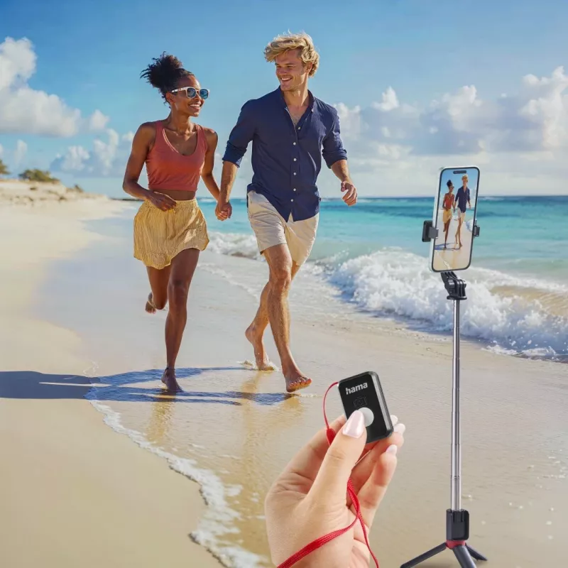 Hama Fancy Stand 70 II selfie lazdelė ir trikojis išmaniesiems telefonams, juoda