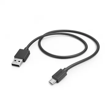 Hama 00201584 USB kabelis USB 2.0 1 m Micro-USB A USB A Juodas
