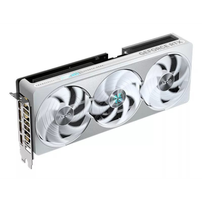 GIGABYTE GeForce RTX 5080 AERO OC SFF 16G vaizdo plokštė - 16 GB GDDR7, 256 bit, PCI-E 5.0, 2730 MHz pagrindinis dažnis, 3x DisplayPort, 1x HDMI, GV-N5080AERO OC-16GD