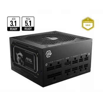 MSI MAG A750GL PCIE5 II maitinimo blokas 750 W 20+4 pin ATX ATX juodas