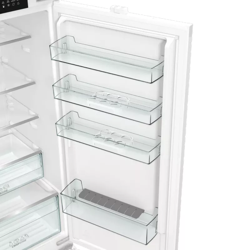 Gorenje Šaldytuvas-šaldiklis NRKI519E41 BK070, 284 L, SN-N, 6 kg/24h, E, Fresh Zone, Baltas