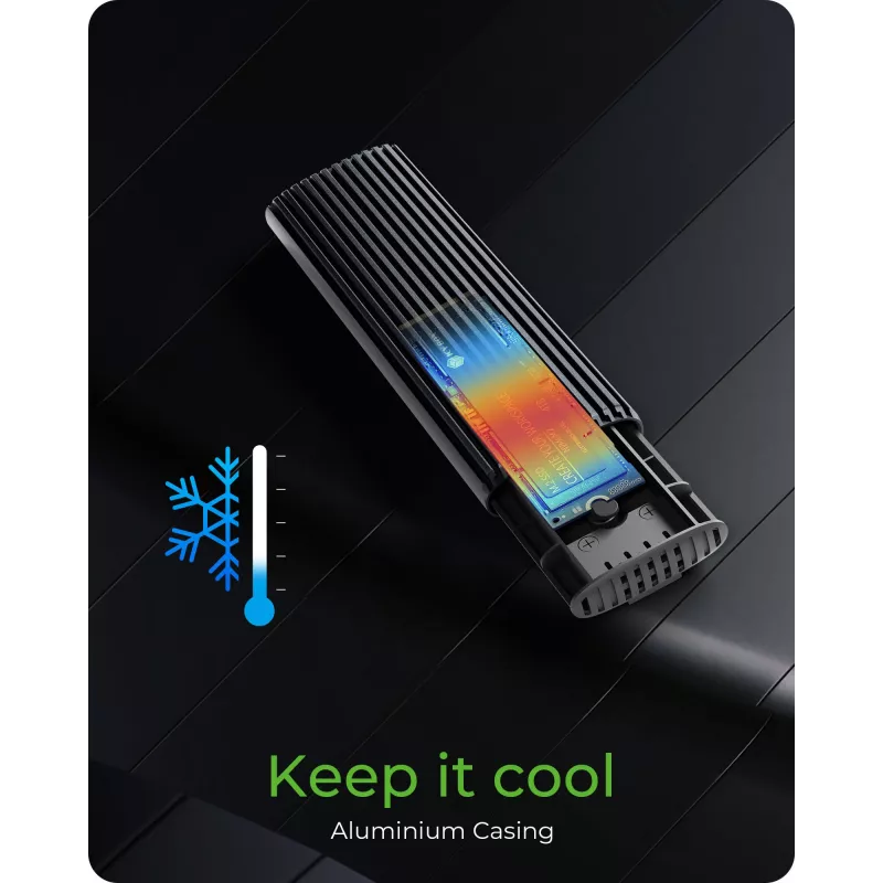 ICY BOX IB-1808MCT-CU31 SSD korpusas M.2 juodas