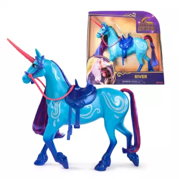 Unicorn Academy Arklys River su 2 jojimo aksesuarais, 11 colių, suderinamas su Isabel, lėlėmis ir vienaragiais, žaislai mergaitėms nuo 4 metų