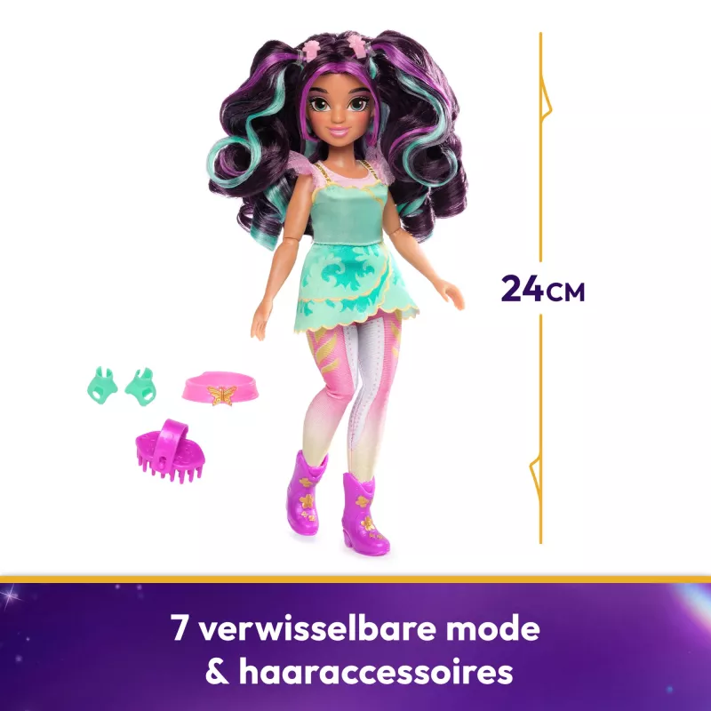 Lėlė Ava iš Unicorn Academy serijos, Spinmaster, 241 mm, įvairiaspalvė