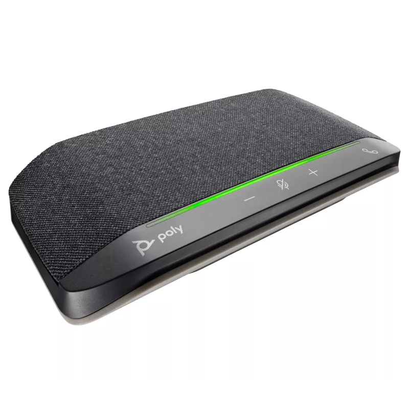 HP Poly Sync 10 USB-A USB-C garsiakalbis su mikrofonu, PC, sidabrinis, 0.715 m, IP64, Windows 10, Windows 11, MacOS