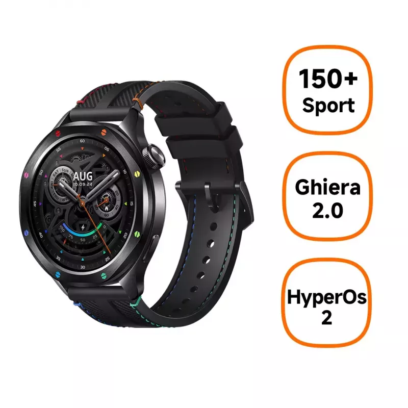 Išmanusis laikrodis Xiaomi Watch S4 1,43 colio AMOLED, 466×466, 486 mAh, aliuminio korpusas, tekstilinis dirželis, Black Multi