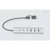 i-tec USB-C/USB-A Įkrovimo metalinis HUB 7 prievadų (3x USB-C, 4x USB-A)