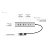 i-tec USB-C/USB-A Įkrovimo metalinis HUB 7 prievadų (3x USB-C, 4x USB-A)