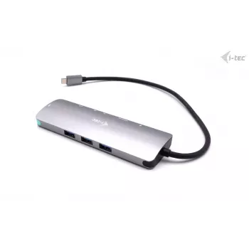i-tec USB-C Metal Nano Docking Station 4K HDMI LAN su Power Delivery 100W ir Universal Charger 100W