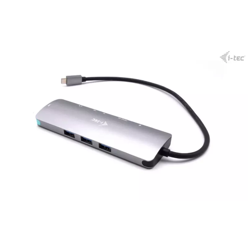 i-tec USB-C Metal Nano Docking Station 4K HDMI LAN su Power Delivery 100W ir Universal Charger 100W