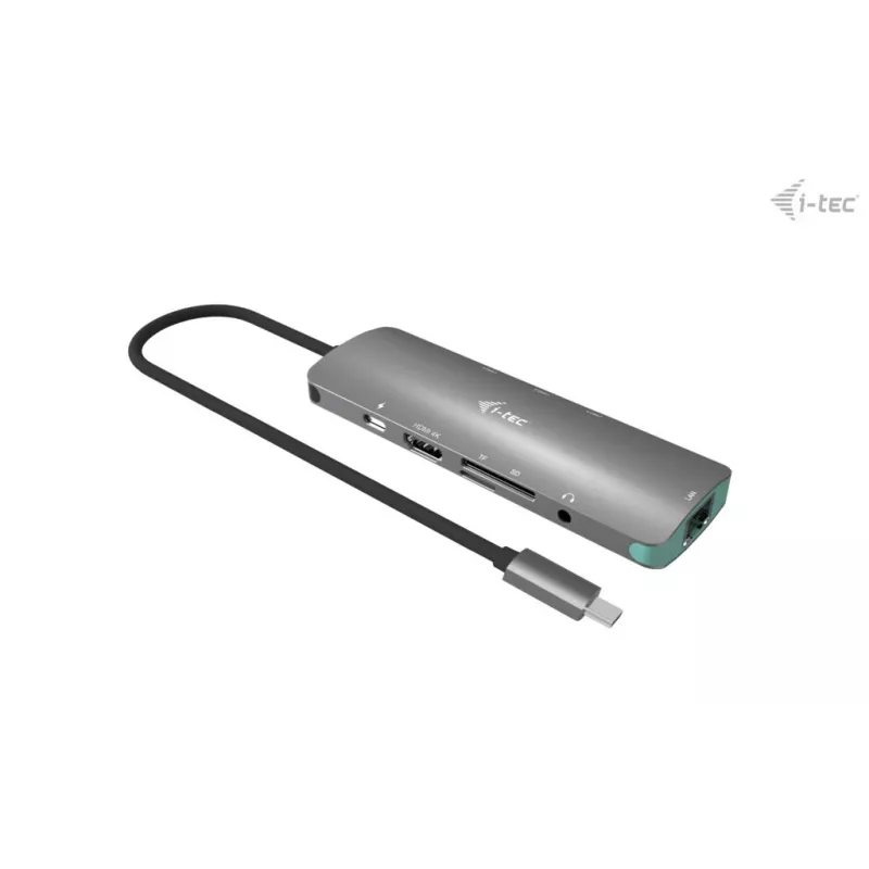 i-tec USB-C Metal Nano Docking Station 4K HDMI LAN su Power Delivery 100W ir Universal Charger 100W