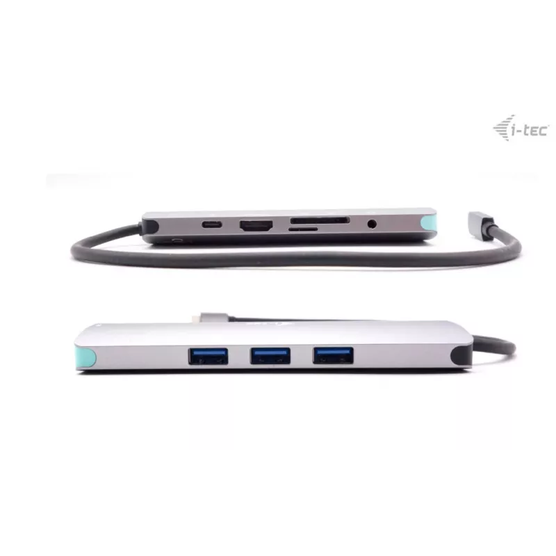 i-tec USB-C Metal Nano Docking Station 4K HDMI LAN su Power Delivery 100W ir Universal Charger 100W