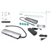 i-tec USB-C Metal Nano Docking Station 4K HDMI LAN su Power Delivery 100W ir Universal Charger 100W