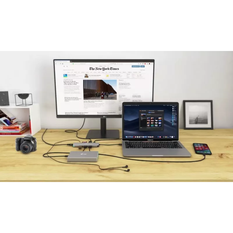 i-tec USB-C Metal Nano Docking Station 4K HDMI LAN su Power Delivery 100W ir Universal Charger 100W