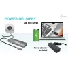 i-tec USB-C Metal Nano Docking Station 4K HDMI LAN su Power Delivery 100W ir Universal Charger 100W