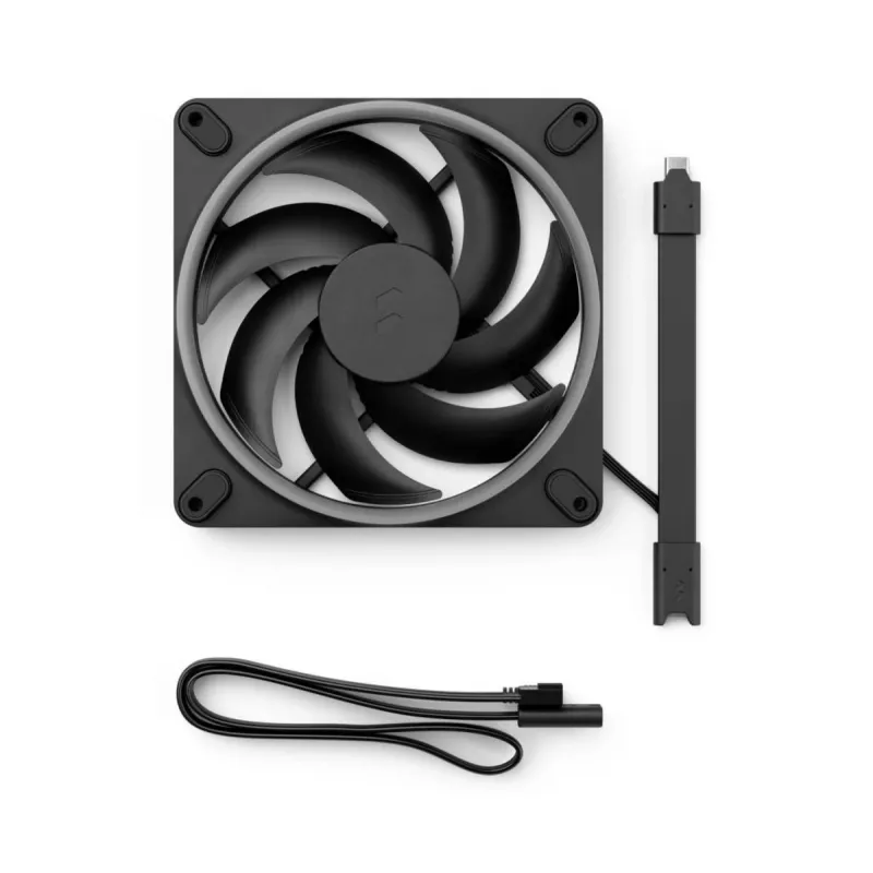 FRACTAL DESIGN Aušintuvo ventiliatorius Momentum 14 RGB Juodas