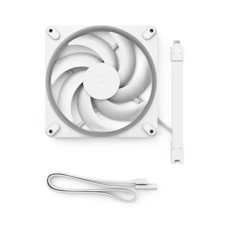 FRACTAL DESIGN Ventiliatorius Momentum 14 RGB Baltas