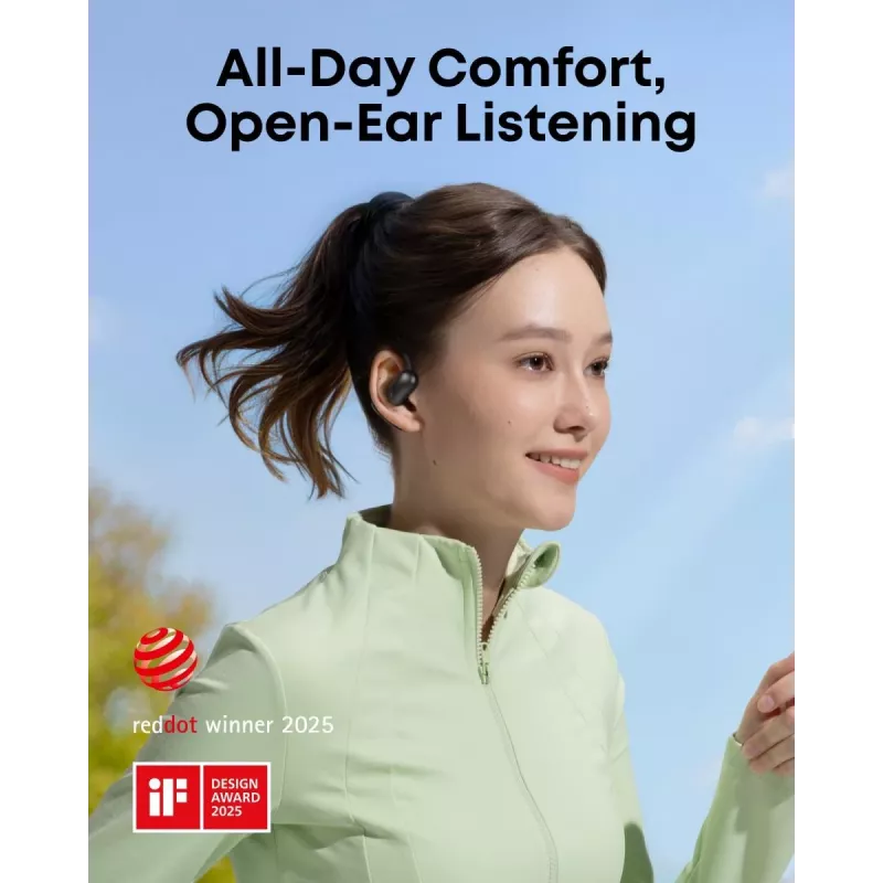 ANKER Earbuds - Soundcore Aerofit 2 - Juodi