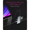 ICY BOX IB-DK4022a-CPD Laidinis USB 3.2 Gen 1 (3.1 Gen 1) Type-C stotelė, aliuminis, sidabrinė