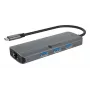 ICY BOX IB-DK4034a-CPD belaidis USB 3.2 Gen 1 (3.1 Gen 1) Type-C dokas, aliuminis, sidabrinis