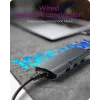 ICY BOX IB-DK4034a-CPD belaidis USB 3.2 Gen 1 (3.1 Gen 1) Type-C dokas, aliuminis, sidabrinis