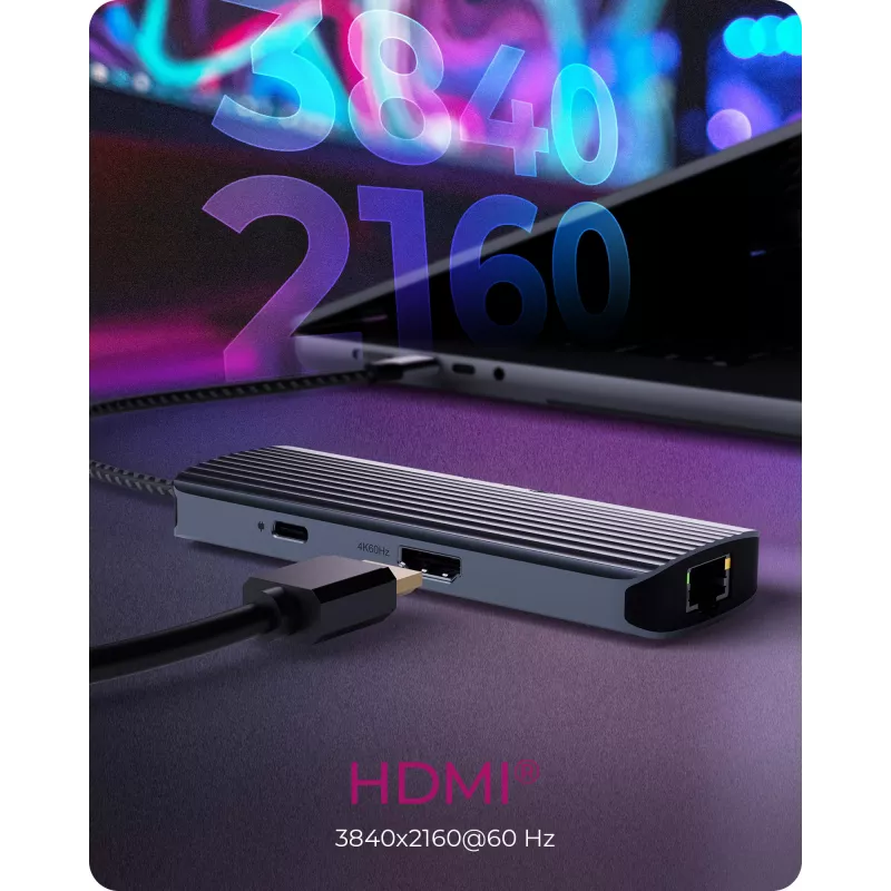 ICY BOX IB-DK4034a-CPD belaidis USB 3.2 Gen 1 (3.1 Gen 1) Type-C dokas, aliuminis, sidabrinis