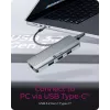 ICY BOX IB-DK4034a-CPD belaidis USB 3.2 Gen 1 (3.1 Gen 1) Type-C dokas, aliuminis, sidabrinis