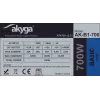 Akyga AK-B1-700 Basic 700 W ATX maitinimo blokas, pasyvusis PFC, 120 mm ventiliatorius, pilkas