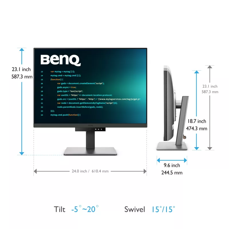 BenQ RD280U monitor 71,6 cm (28,2 colio) 3840 x 2560 pikseliai 4K Ultra HD juodas