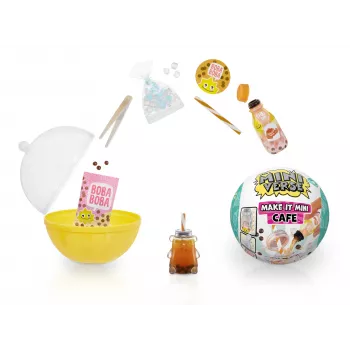 Miniverse Make It Mini Foods: Cafe PDQ 4 serija, 8 m., Įvairiaspalvis, Plastikas