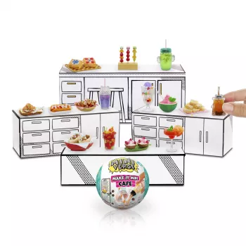 Miniverse Make It Mini Foods: Cafe PDQ 4 serija, 8 m., Įvairiaspalvis, Plastikas