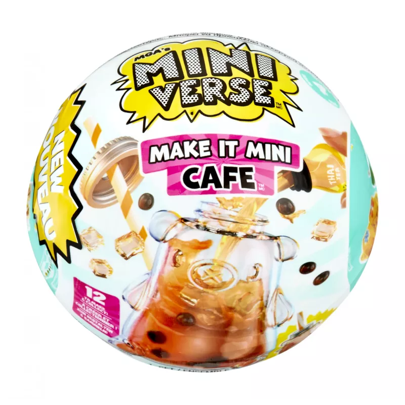 Miniverse Make It Mini Foods: Cafe PDQ 4 serija, 8 m., Įvairiaspalvis, Plastikas