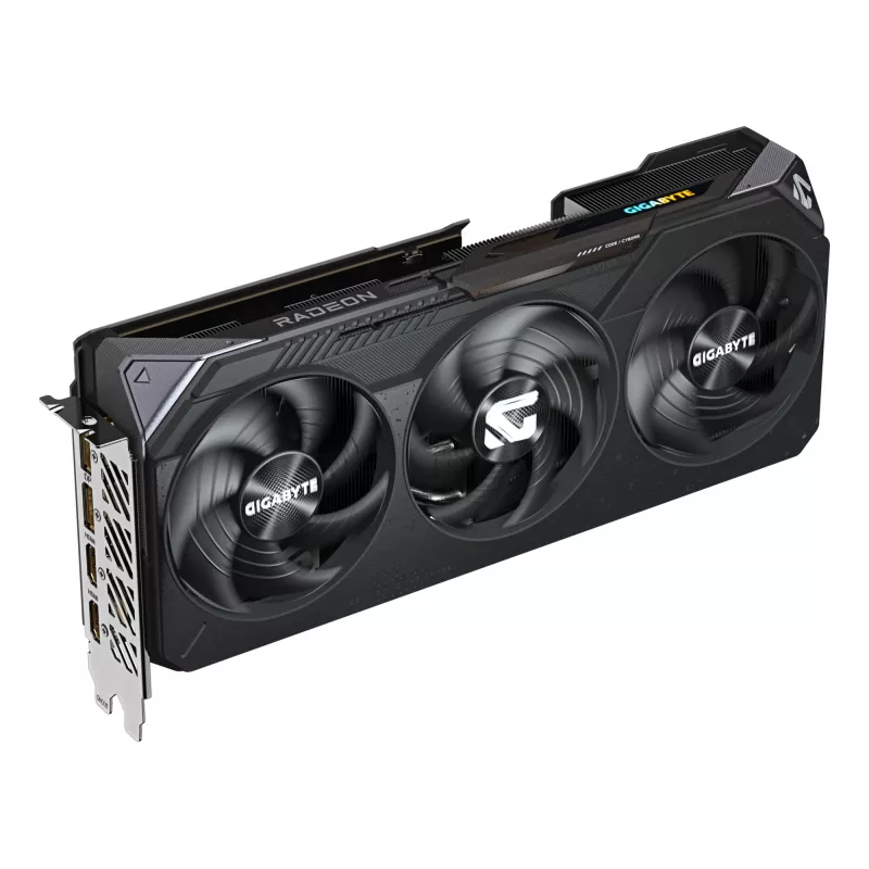 GIGABYTE vaizdo plokštė Radeon RX 9070 – 16 GB GDDR6, PCIe 5.0, 256 bitų, 2700 MHz boost, 2×HDMI 2.1b, 2×DP 2.1a, 3 ventiliatoriai