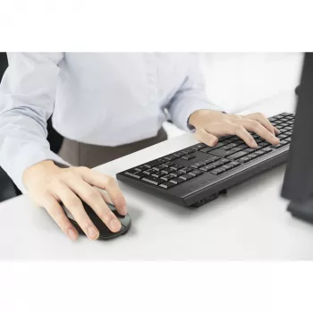 Belaidis klaviatūros ir pelės rinkinys Kensington K75560WW, pilno dydžio QWERTY