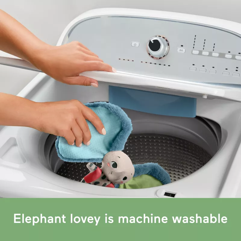 Minkštas žaislas MATTEL Fisher-Price Planet Friends Giant Ear Elephant HKD63, pliušinis drambliukas draugas