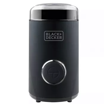 Kavos malūnėlis Black & Decker BXCG150E – 150 W, 50 g talpa, nerūdijančio plieno peiliukai, mygtuko valdymas